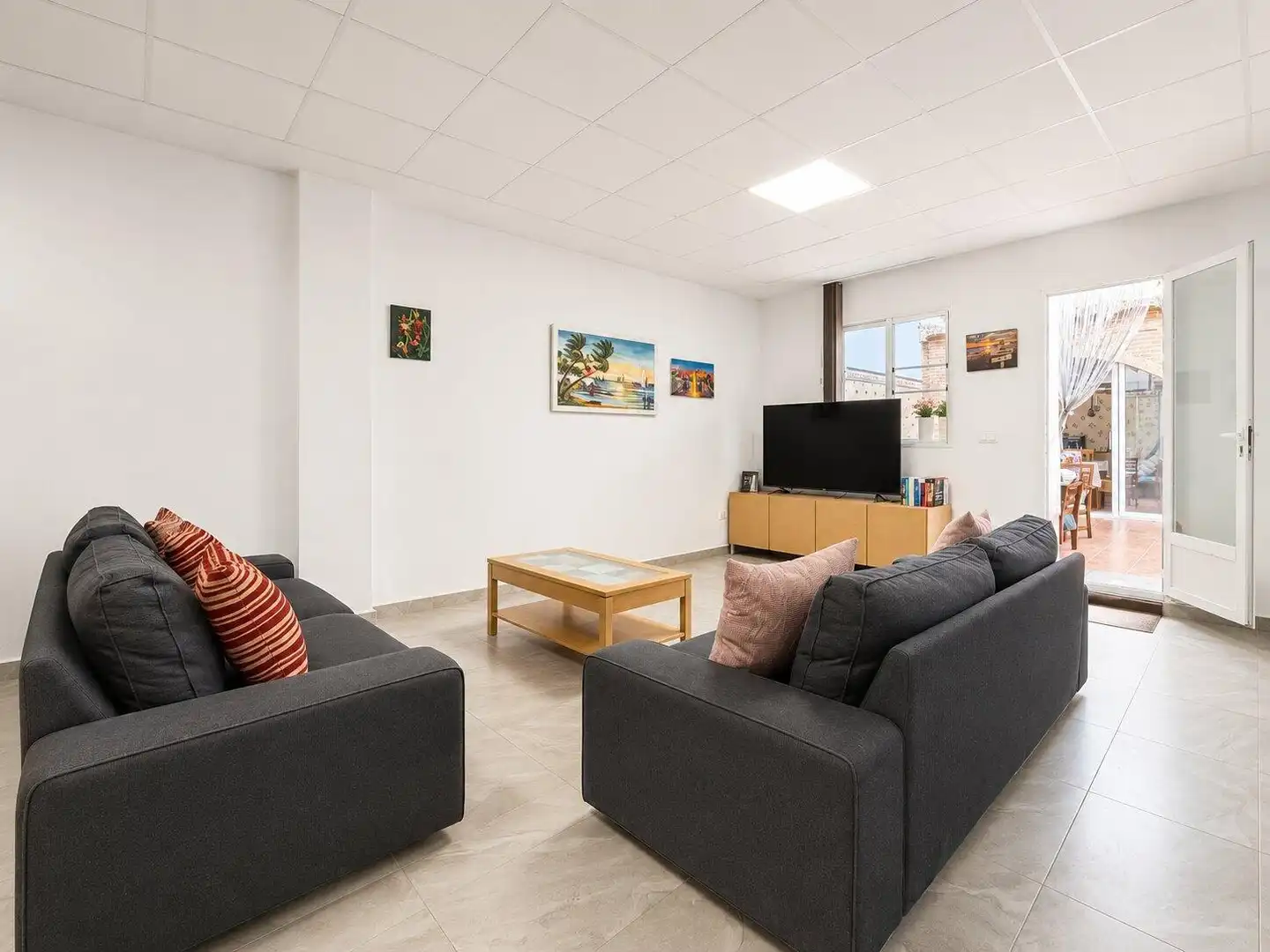 Sala d'estar de Casa o xalet en venda en Puçol amb Aire condicionat, Terrassa i Balcó