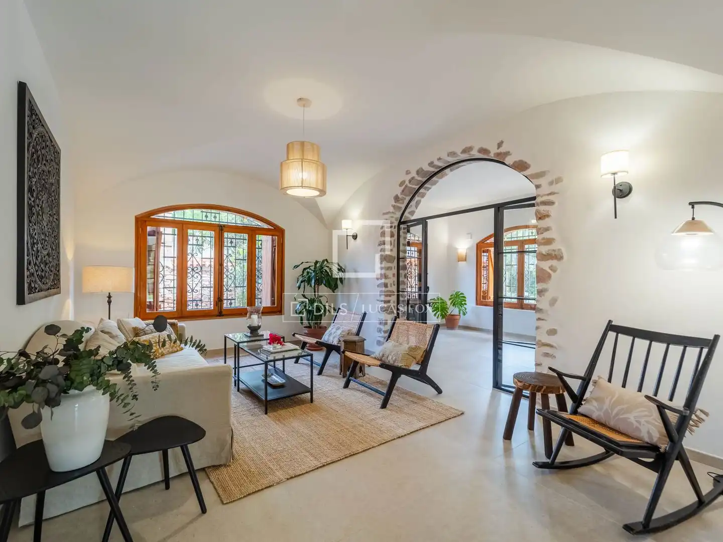 Sala de estar de Casa o chalet en venta en Náquera con Aire acondicionado, Calefacción y Jardín privado