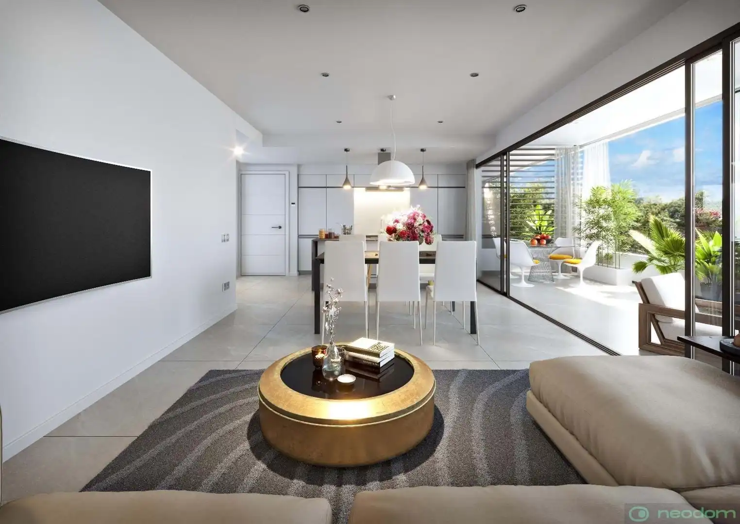 Sala de estar de Piso en venta en Sant Joan d'Alacant con Terraza