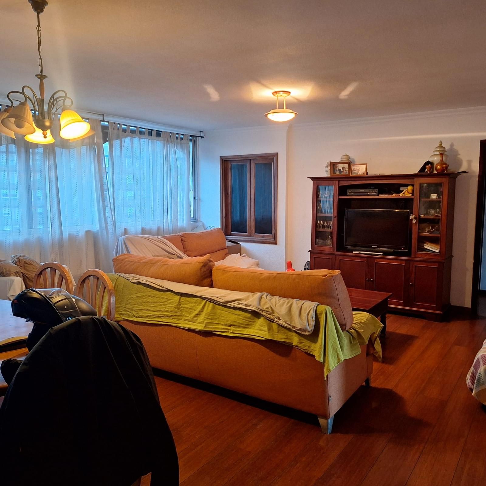 Living room of Flat for sale in  Santa Cruz de Tenerife Capital  with Parquet flooring, Terrace and Storage room