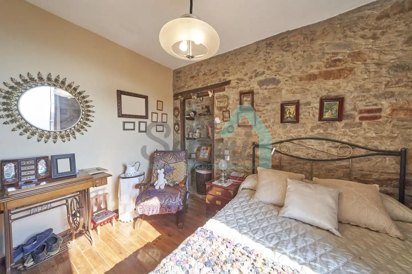 Bedroom of Houses for sale in Langreo  with Private garden and Balcony
