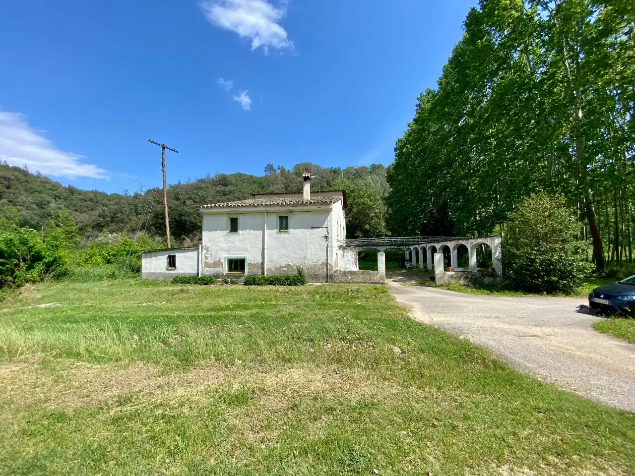 Vista exterior de Casa o xalet en venda en Sant Julià del Llor i Bonmatí amb Jardí privat, Terrassa i Traster