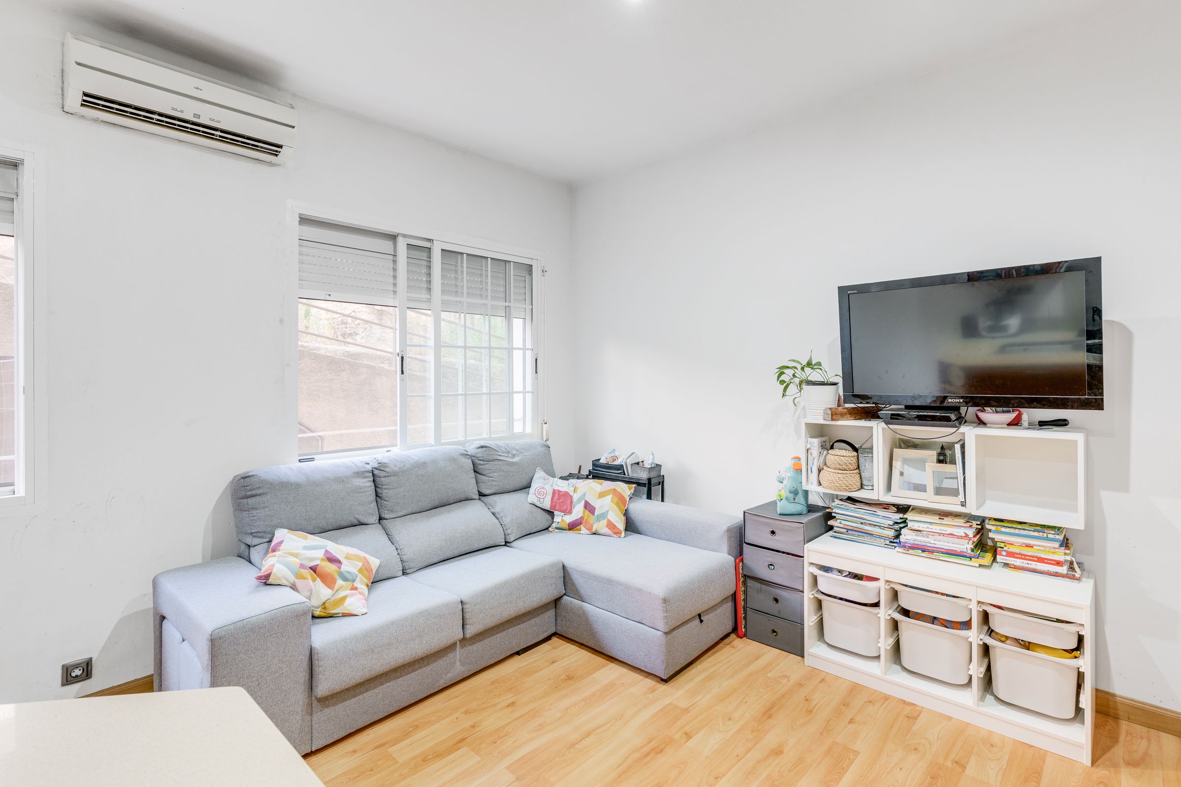 Sala d'estar de Pis en venda en  Barcelona Capital amb Calefacció