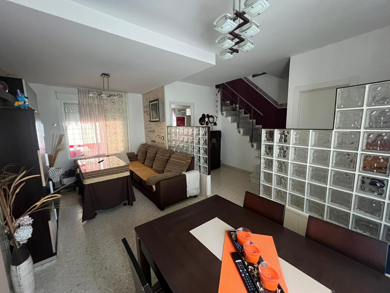 Living room of Single-family semi-detached for sale in La Algaba  with Air Conditioner, Storage room and Balcony