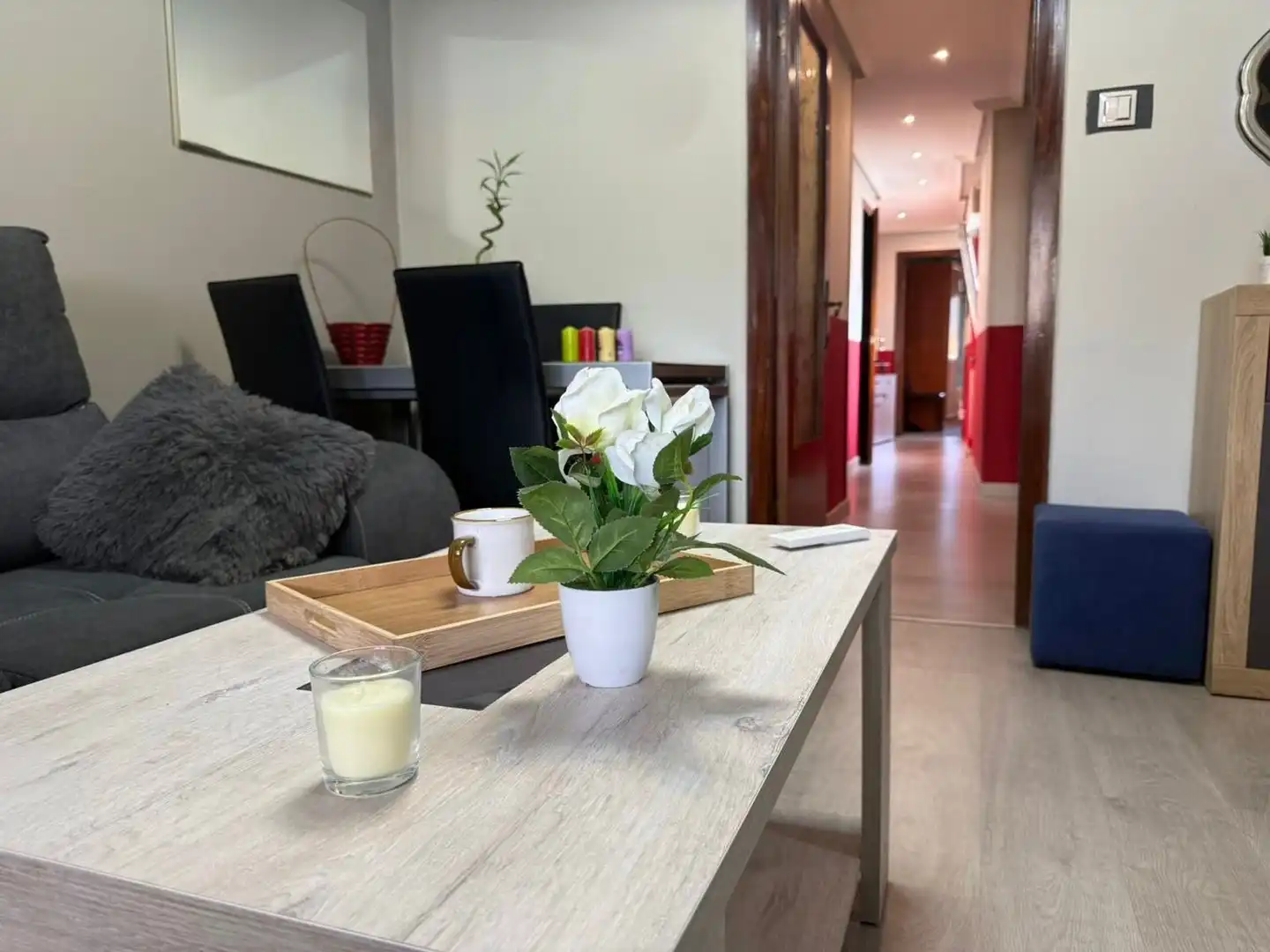 Wohnzimmer von Wohnung zum Verkauf in Mieres (Asturias) mit Heizung, Terrasse und Schwimmbad