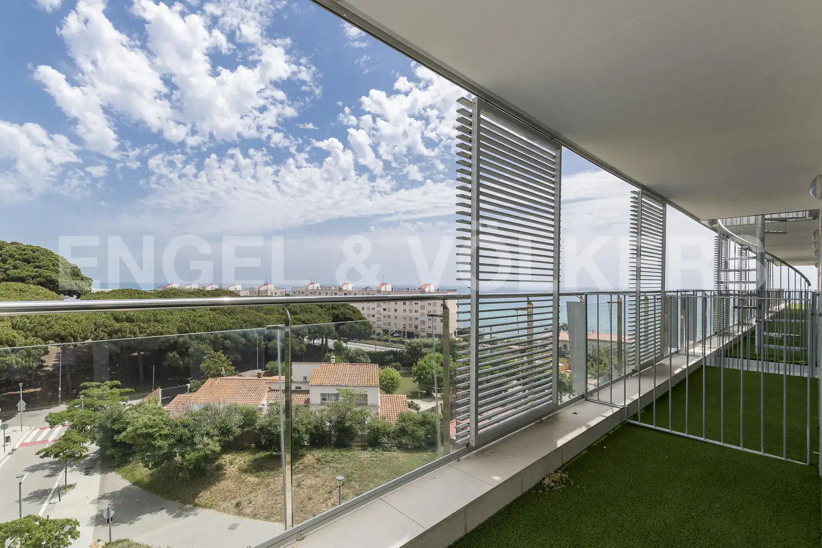 Terrasse von Dachboden zum Verkauf in Sant Andreu de Llavaneres mit Klimaanlage, Heizung und Parkett