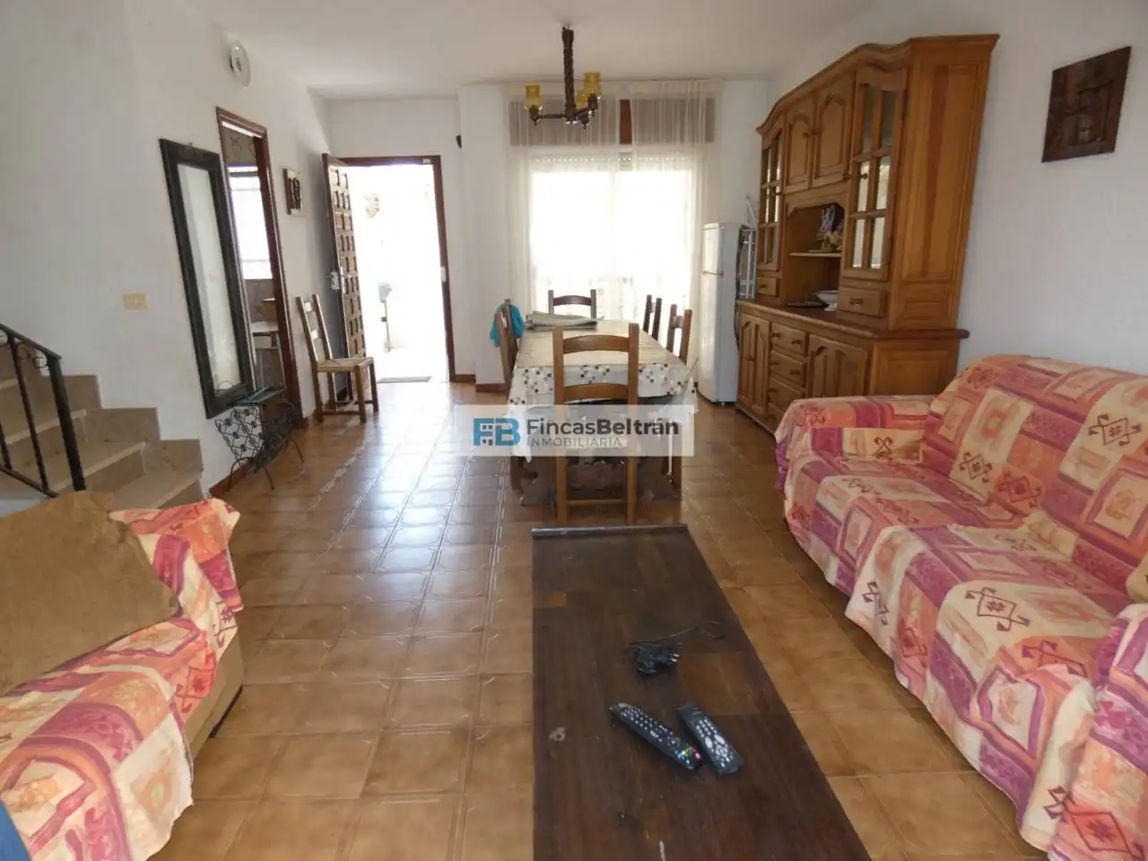 Sala de estar de Casa adosada en venta en Peñíscola / Peníscola con Jardín privado, Terraza y Amueblado