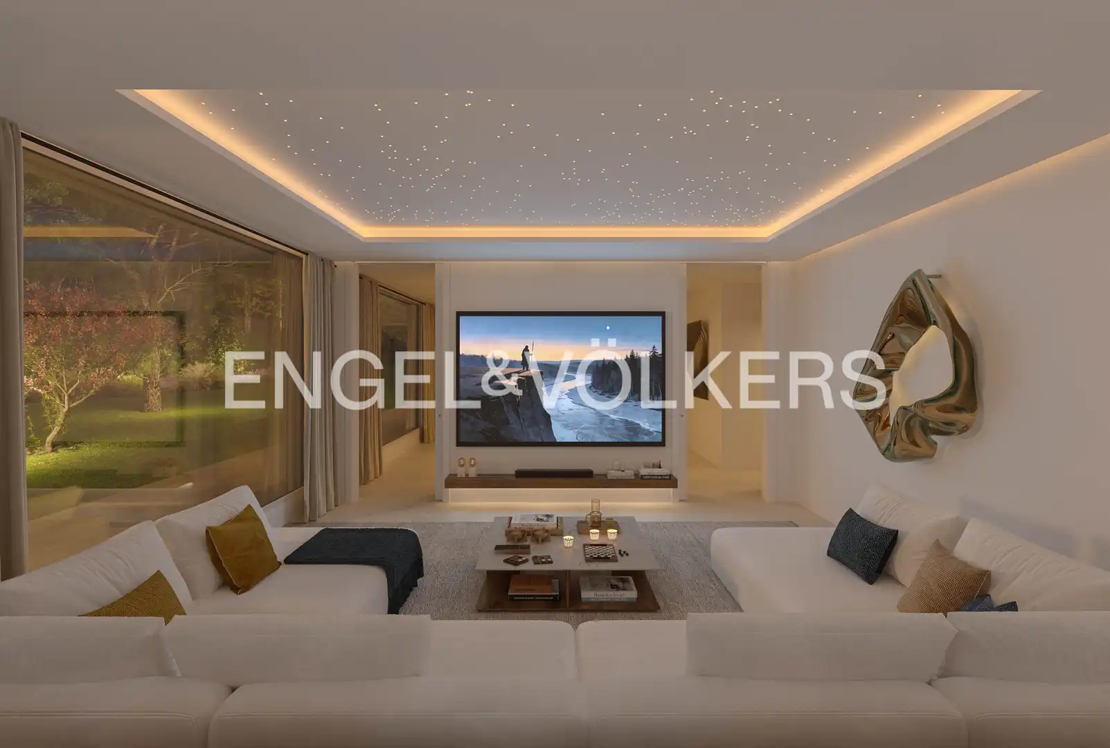 Sala de estar de Casa o chalet en venta en Boadilla del Monte con Aire acondicionado, Calefacción y Jardín privado