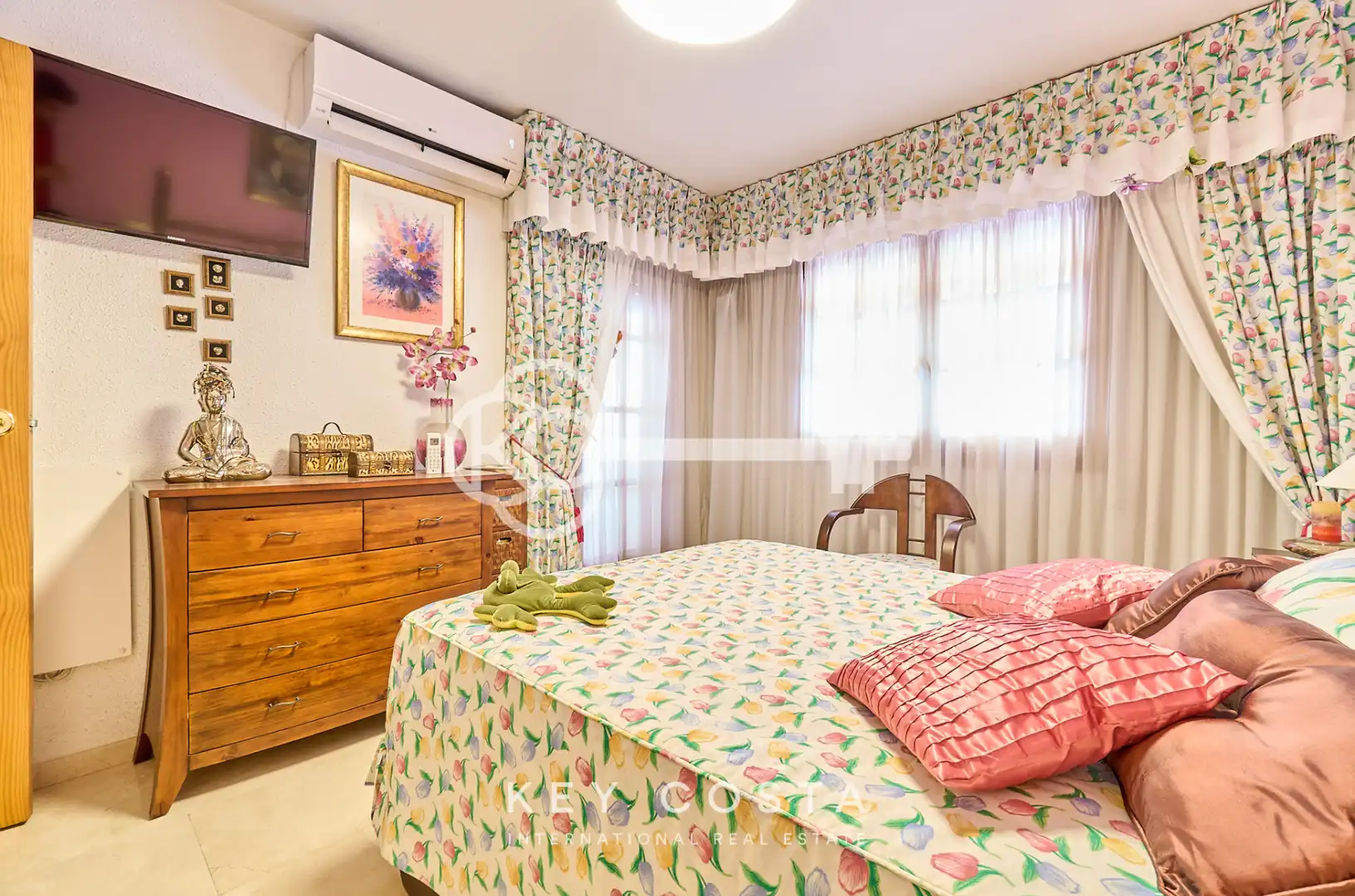Dormitori de Casa adosada en venda en Alicante / Alacant amb Aire condicionat, Jardí privat i Terrassa