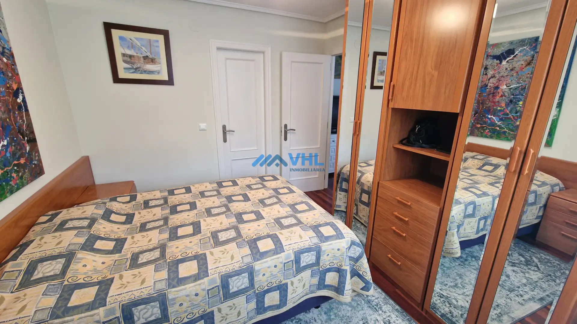 Bedroom of Apartments for rent in Castro-Urdiales  with Heating, Furnished and Community pool