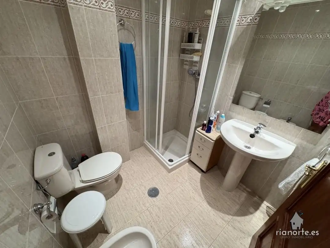 Bathroom of Flat for sale in Ribadesella  with Heating, Terrace and Furnished