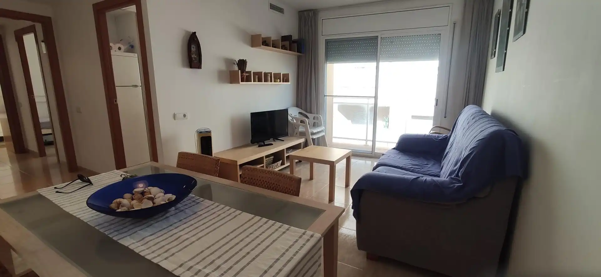 Wohnzimmer von Wohnung zur Miete in La Ràpita mit Möbliert und Balkon