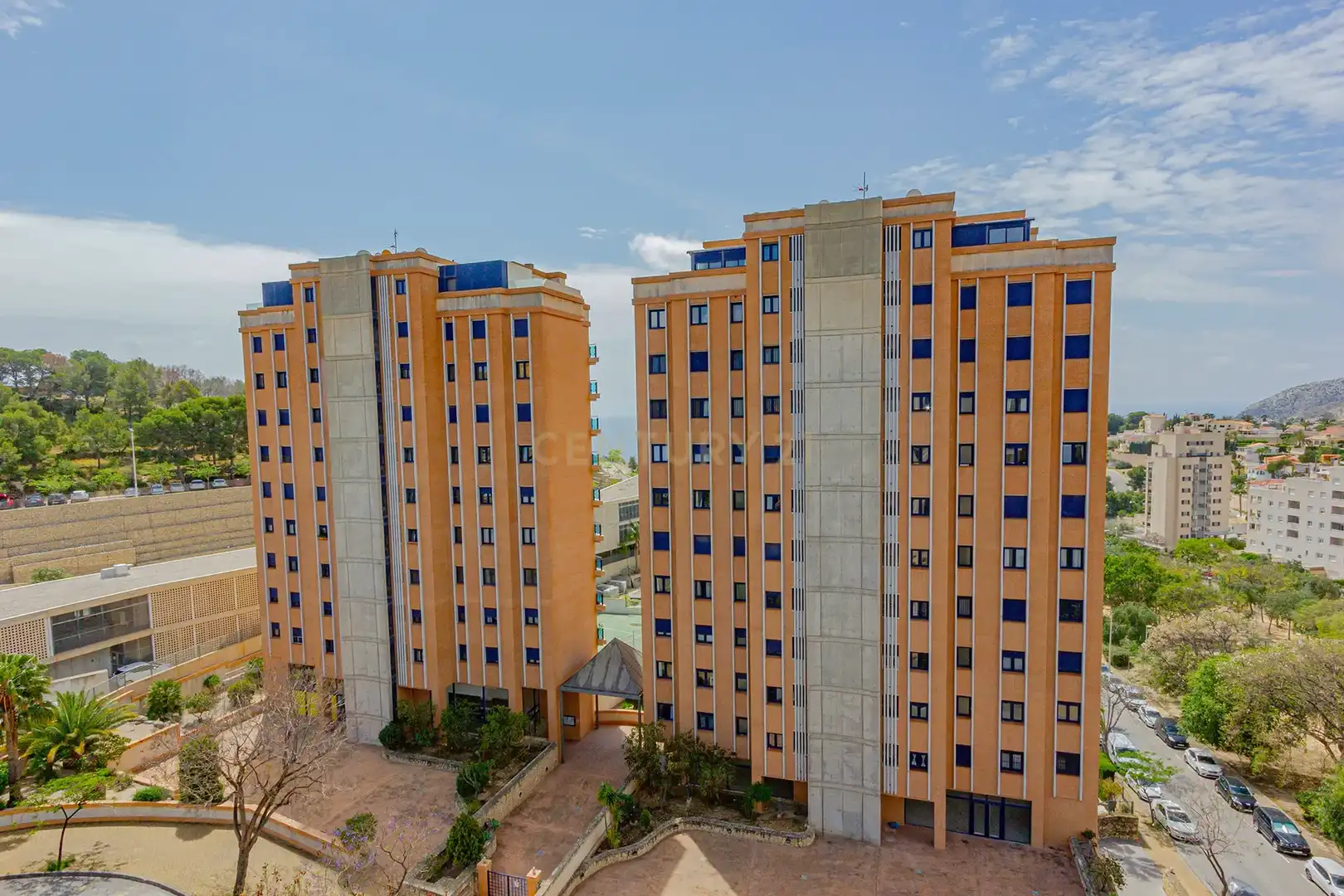 Vista exterior de Apartamento en venta en Calpe / Calp con Aire acondicionado, Piscina y Lavadora