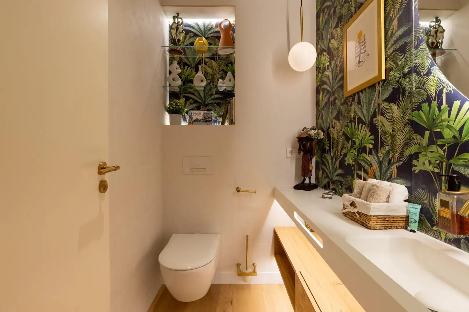 Badezimmer von Dachboden zum Verkauf in Sabadell mit Klimaanlage, Heizung und Parkett