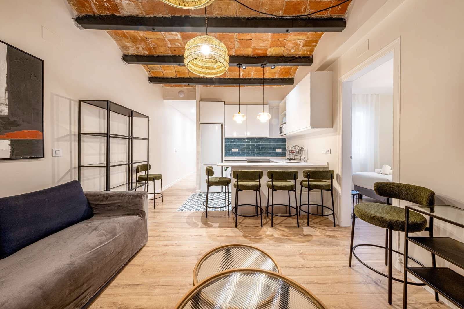 Living room of Apartment to share in  Barcelona Capital  with Air Conditioner, Heating and Terrace