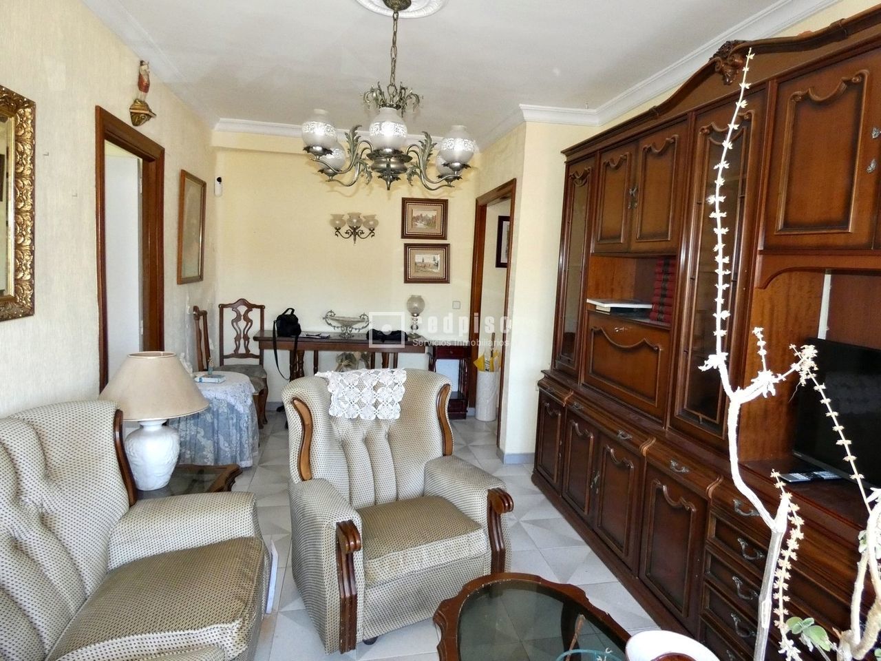 Sala d'estar de Pis en venda en Málaga Capital amb Aire condicionat