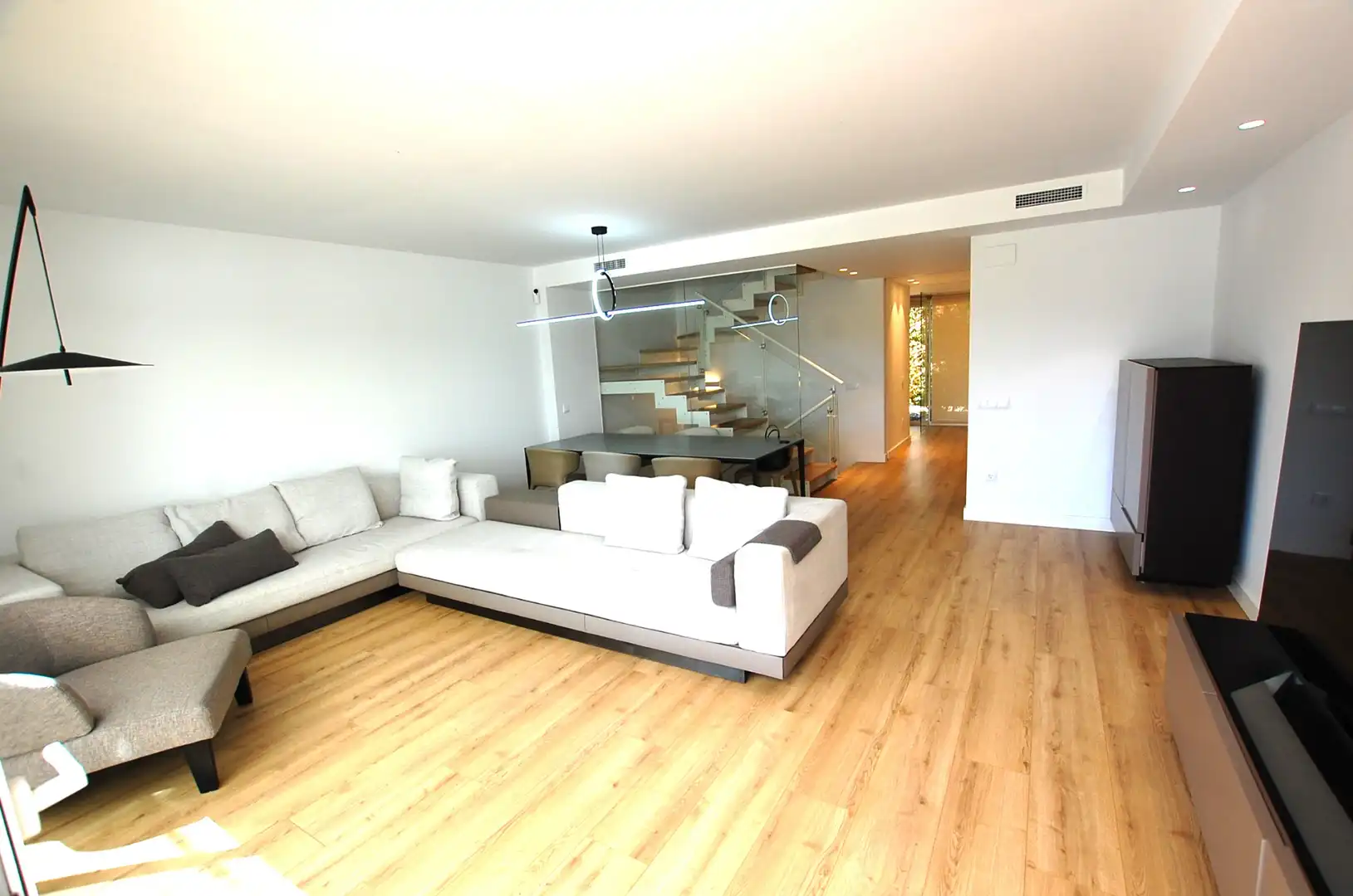 Living room of Detached homes for rent in Gavà  with Air Conditioner, Heating and Private garden