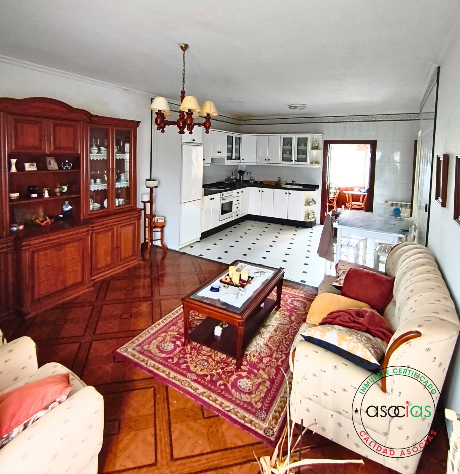Kitchen of Single-family semi-detached for sale in Villaviciosa  with Heating, Private garden and Parquet flooring