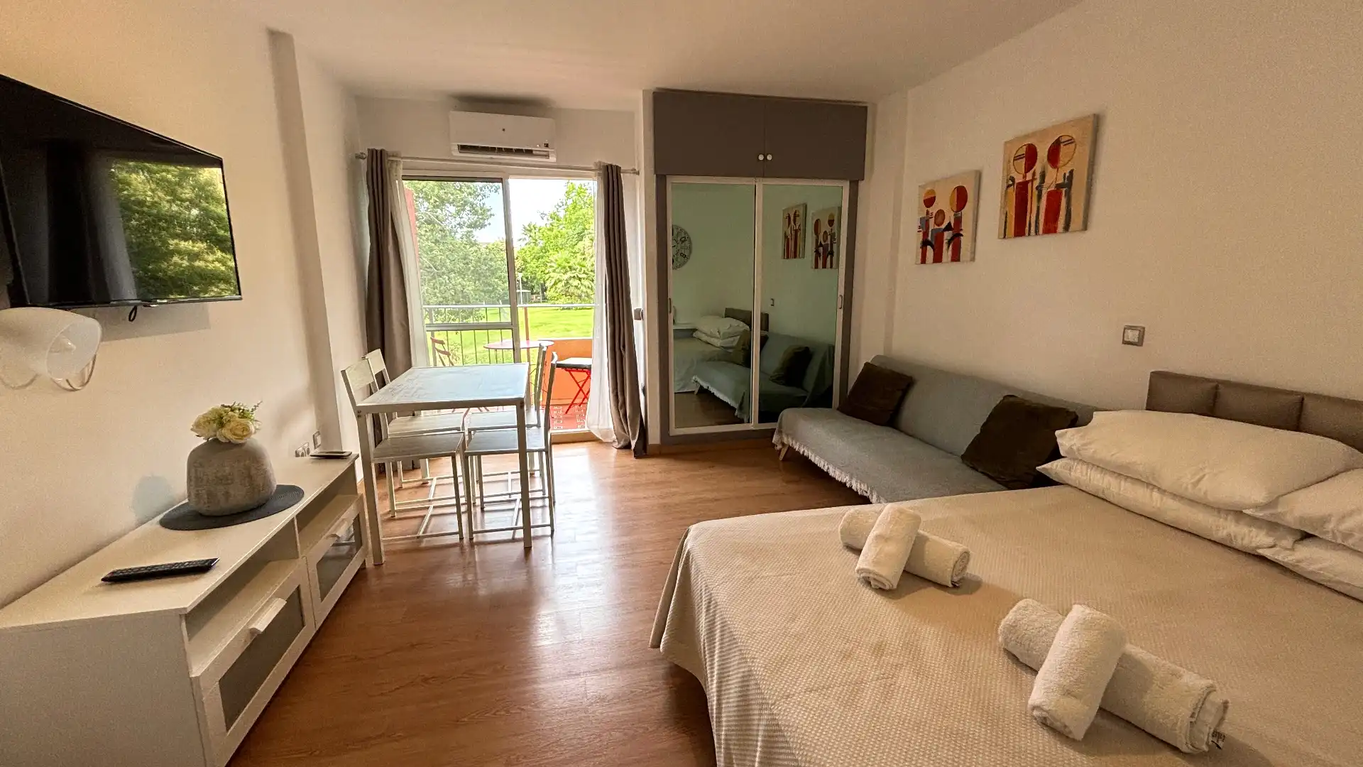 Schlafzimmer von Wohnung zum Verkauf in Benalmádena mit Klimaanlage, Parkett und Terrasse