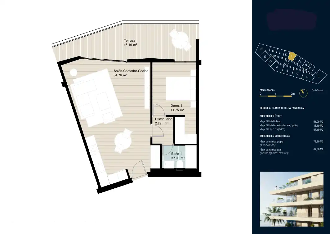 Dormitori de Apartament en venda en Manilva amb Aire condicionat, Terrassa i Piscina