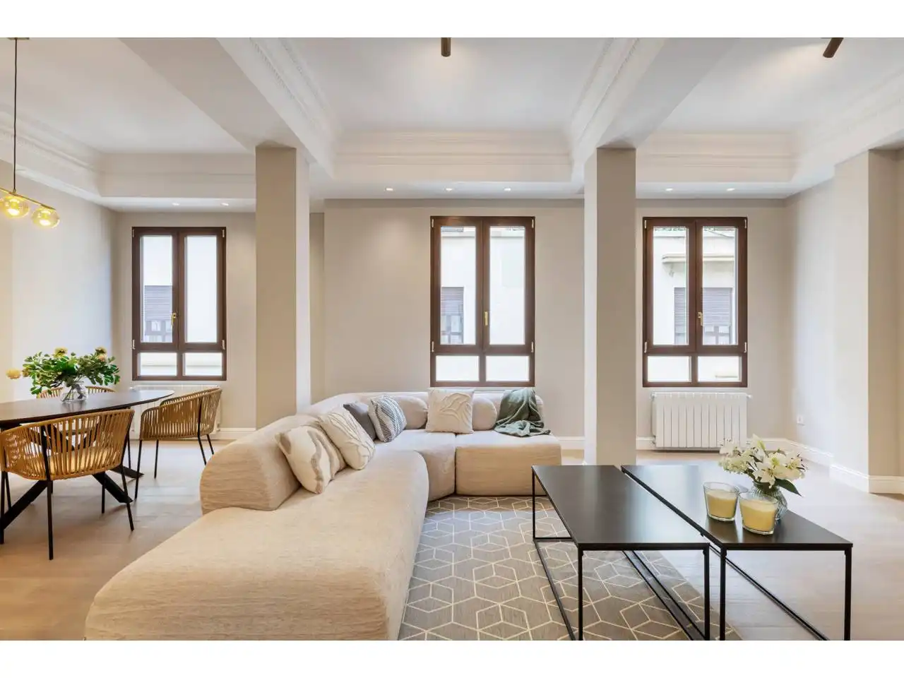 Living room of Flat for sale in Valencia  with Air Conditioner, Heating and Parquet flooring