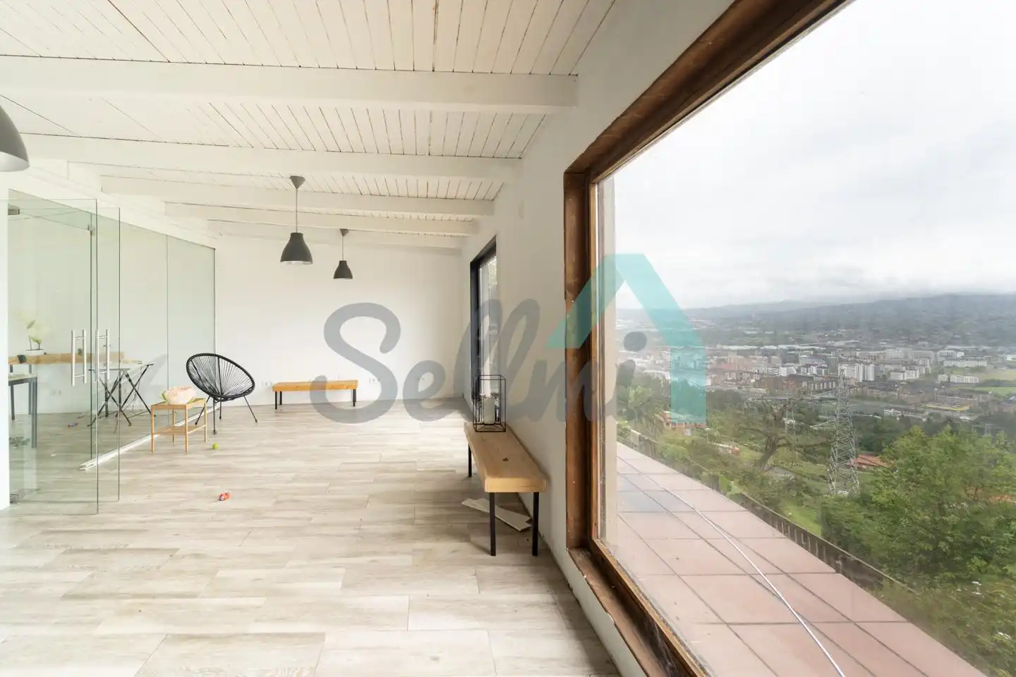 Terraza de Casa o chalet en venta en Oviedo  con Calefacción, Jardín privado y Parquet