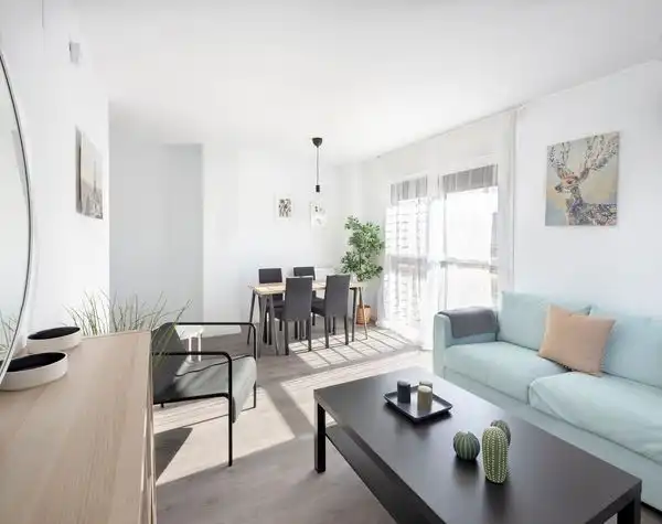 Living room of Flat for rent in Madrid  with Storage room, Pets allowed and Community pool