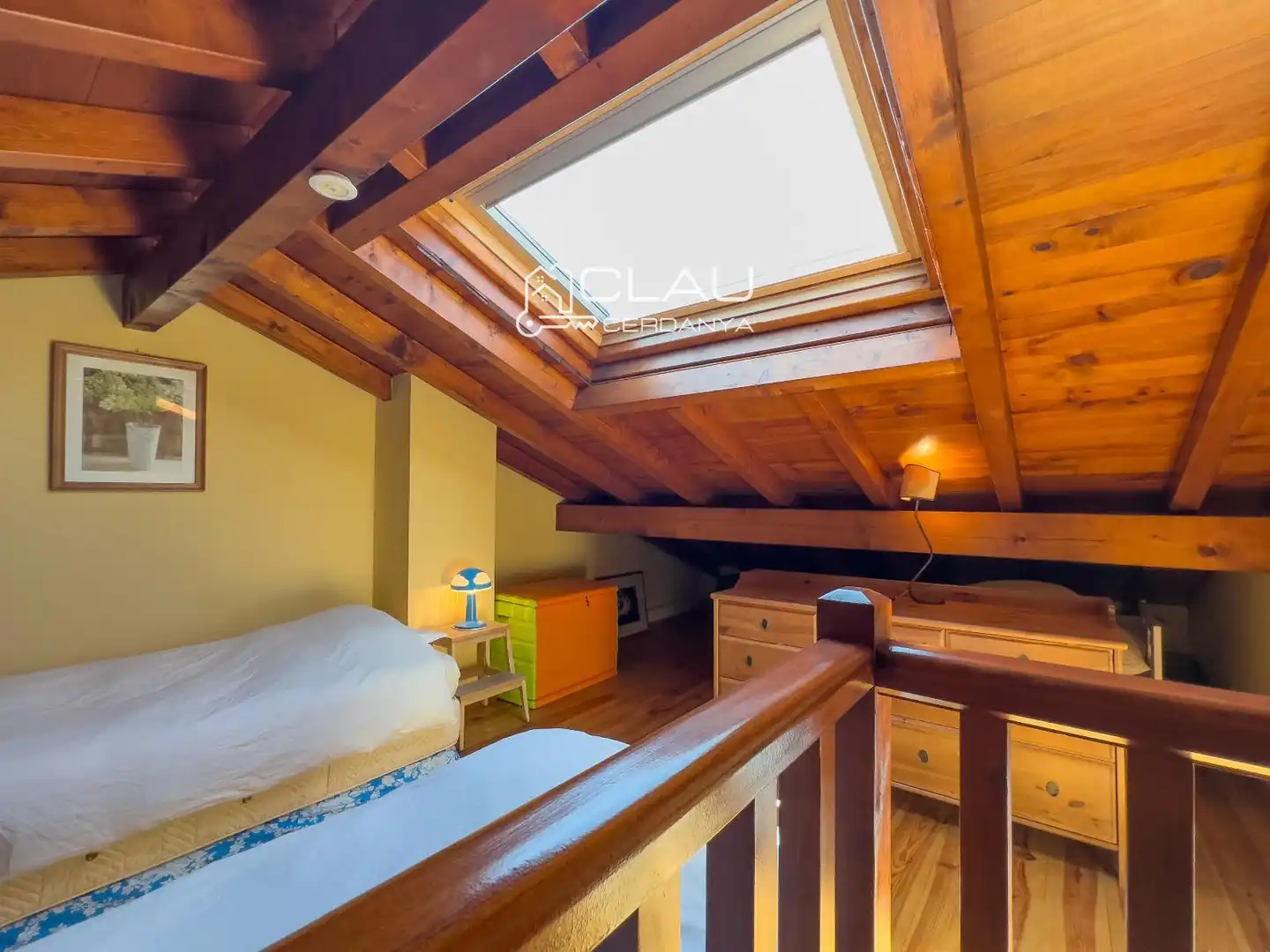 Schlafzimmer von Einfamilien-Reihenhaus zur Miete in Latour - de - Carol mit Heizung, Privatgarten und Terrasse