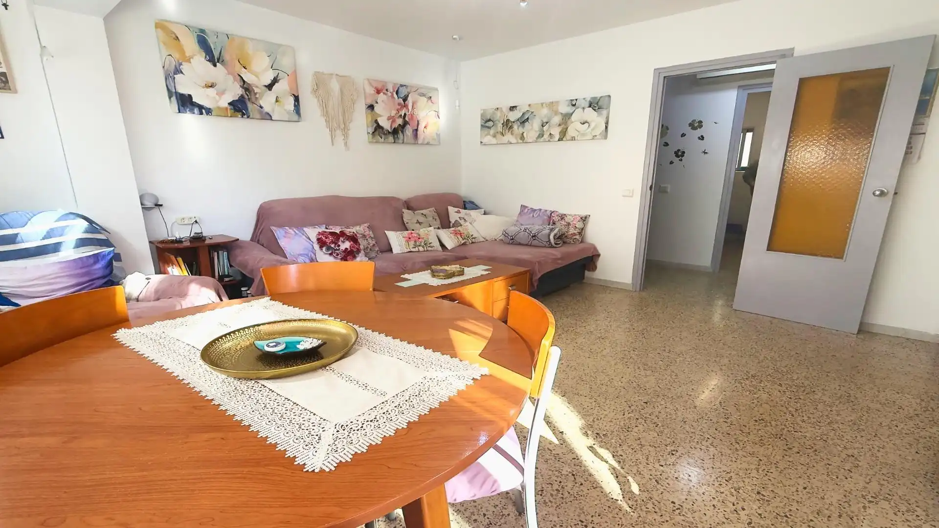 Living room of Flat for sale in Benidorm  with Furnished and Balcony