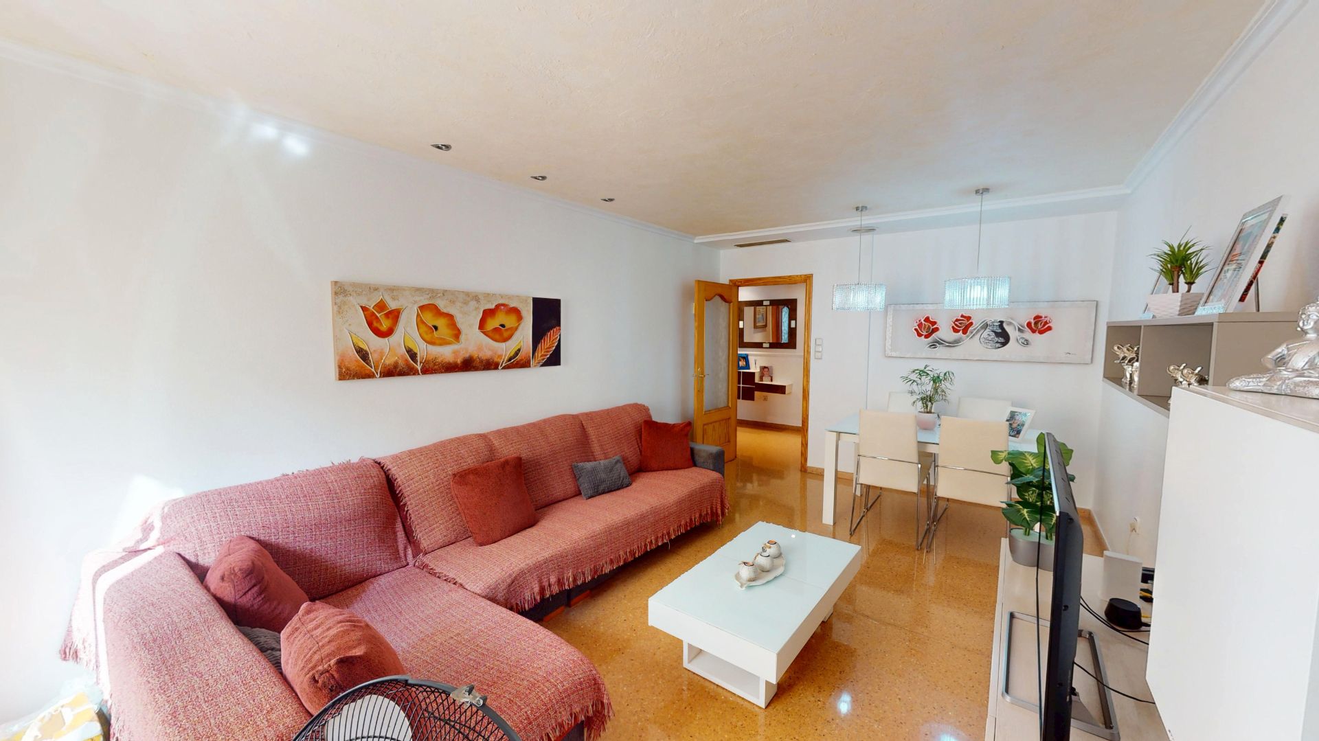 Living room of Flat for sale in Elche / Elx  with Air Conditioner and Balcony