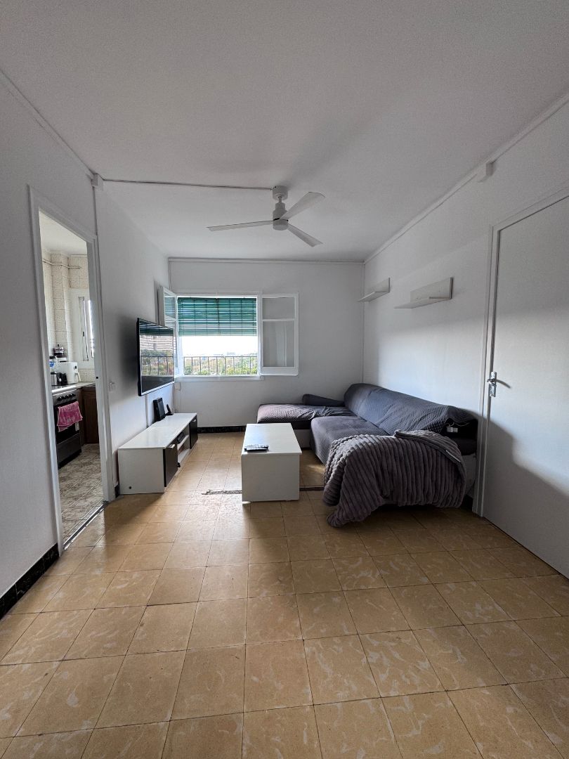 Sala de estar de Piso en venta en L'Hospitalet de Llobregat con Aire acondicionado