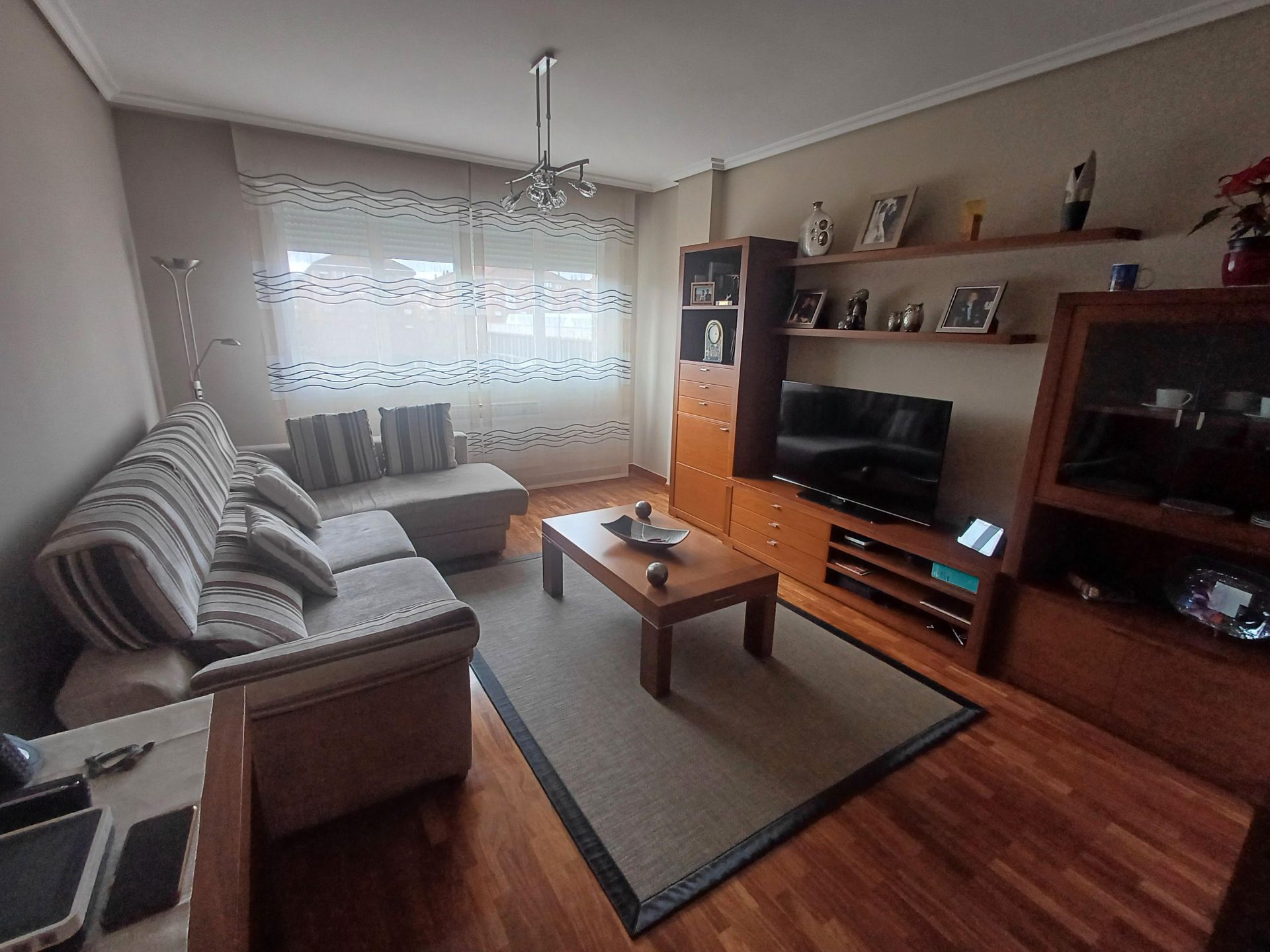 Living room of Flat for sale in Vitoria - Gasteiz  with Heating, Parquet flooring and Terrace