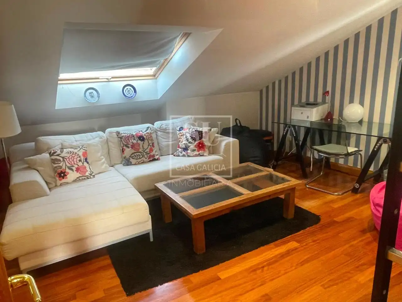 Sala de estar de Piso de alquiler en Baiona con Calefacción y Terraza