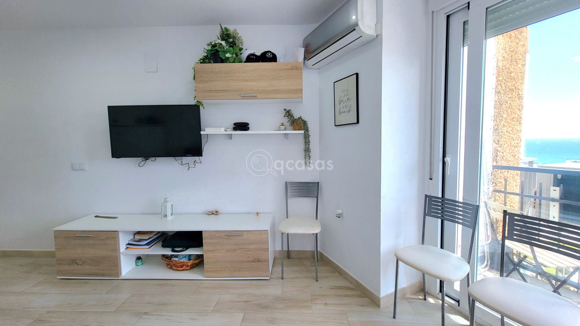 Sala d'estar de Estudi en venda en Benalmádena amb Aire condicionat, Calefacció i Terrassa