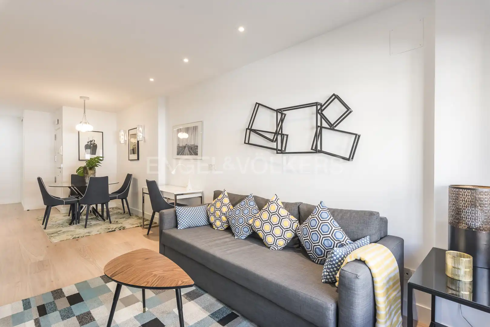 Sala de estar de Piso de alquiler en Madrid con Aire acondicionado, Calefacción y Amueblado