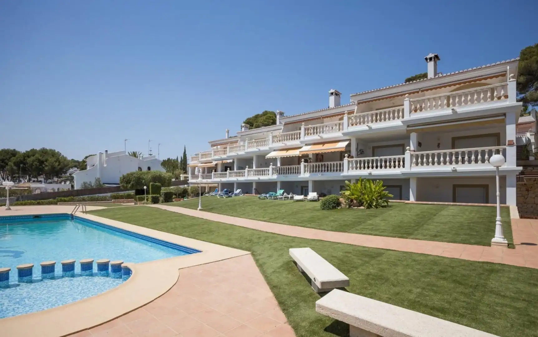 Jardín de Apartamento en venta en Moraira con Aire acondicionado, Calefacción y Terraza
