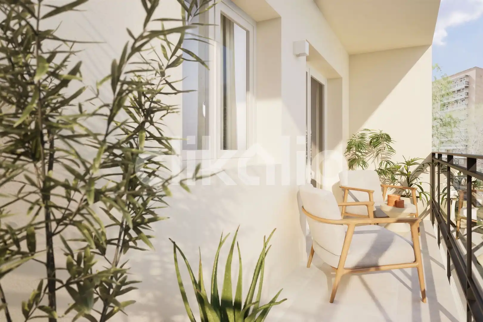 Balcony of Flat for sale in Madrid  with Air Conditioner, Heating and Terrace