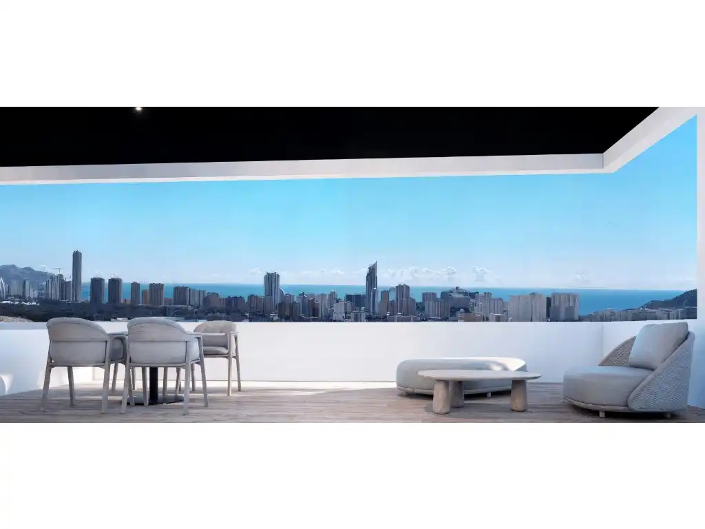 Terraza de Apartamento en venta en Finestrat con Terraza, Piscina y Amueblado