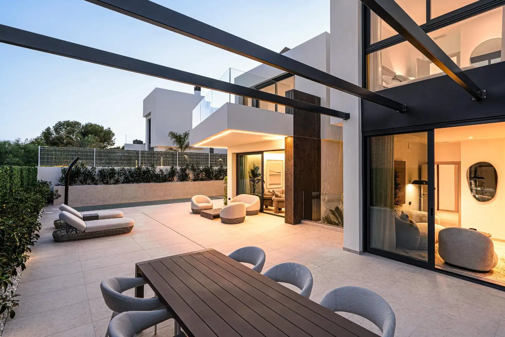 Terrassa de Casa o xalet en venda en La Nucia amb Aire condicionat, Calefacció i Jardí privat