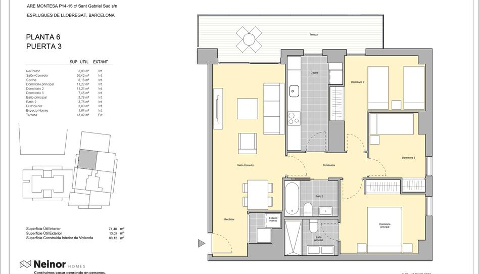 Photo 1 from new construction home in Flat for sale in  Calle Sant Gabriel, Montesa, Barcelona