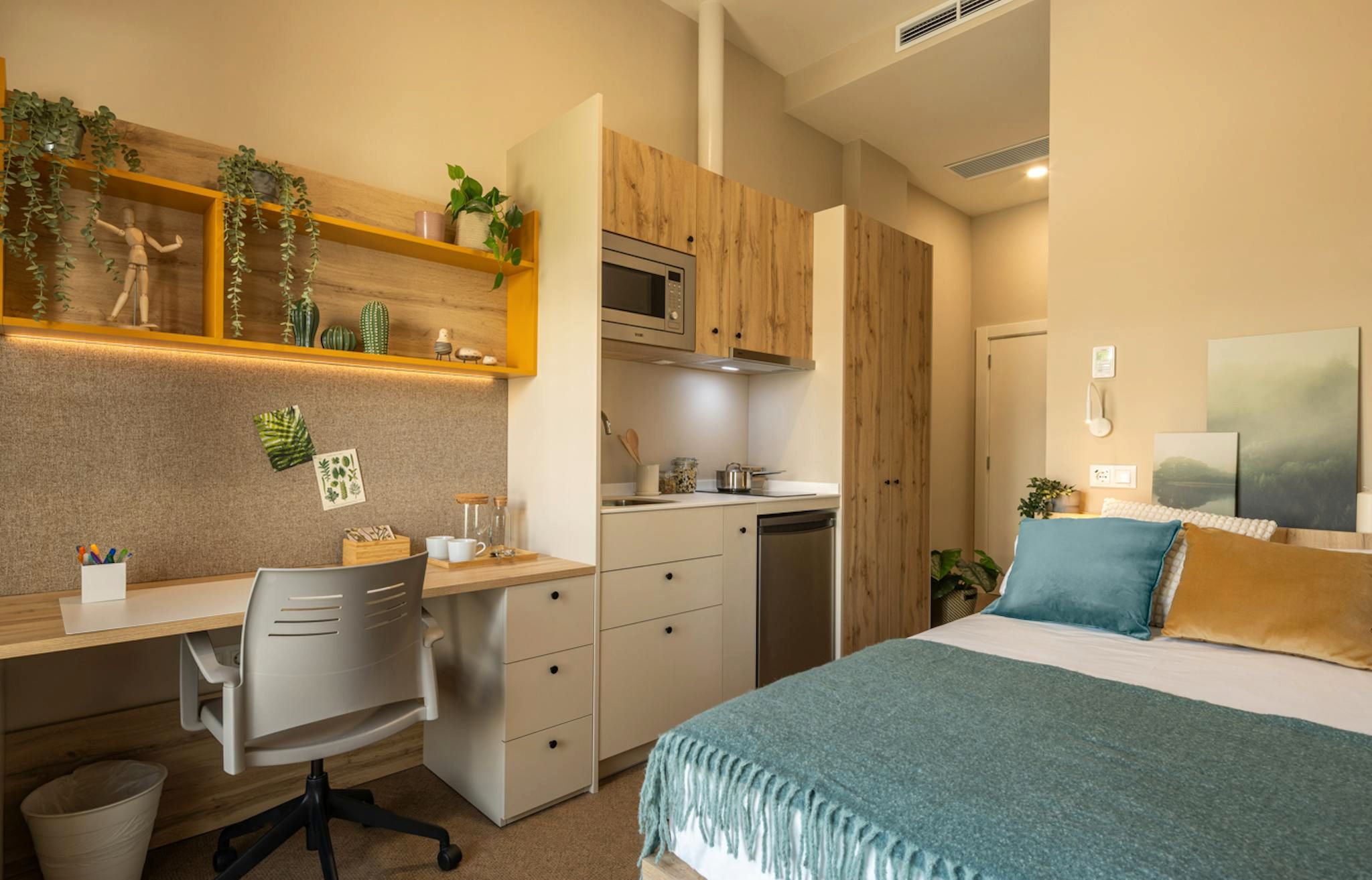 Dormitori de Pis de lloguer en  Valencia Capital amb Aire condicionat i Calefacció