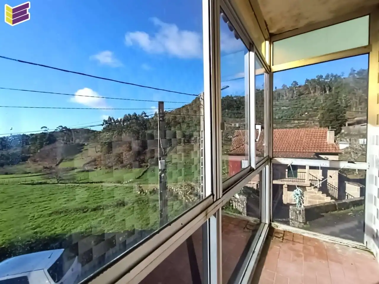 Vista exterior de Casa o chalet en venta en A Lama   con Calefacción, Jardín privado y Terraza