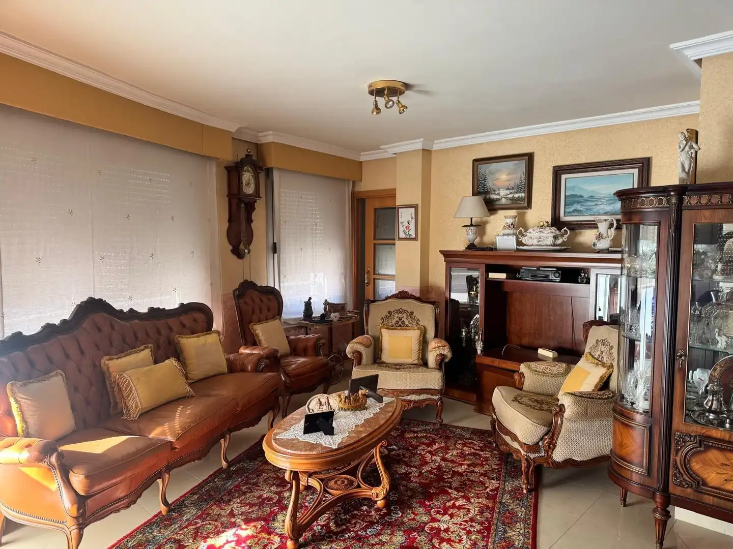 Living room of Flat for sale in Castellón de la Plana / Castelló de la Plana  with Heating, Storage room and Furnished