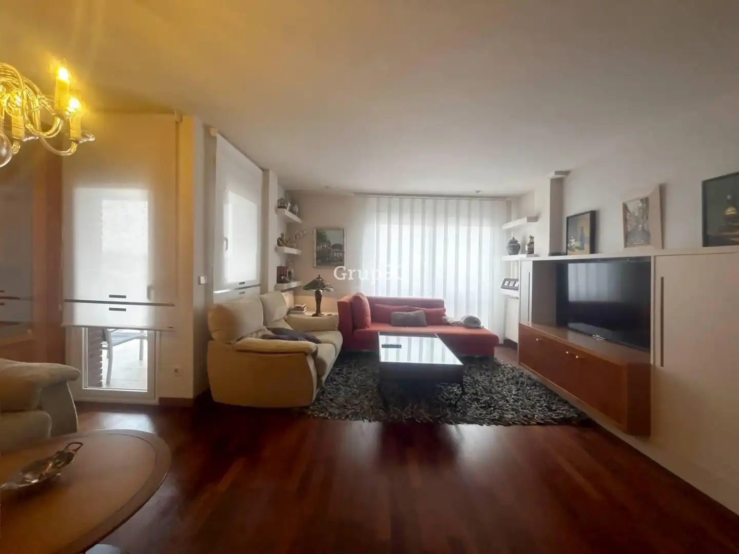 Sala d'estar de Àtic en venda en Lleida amb Parquet, Terrassa i Traster
