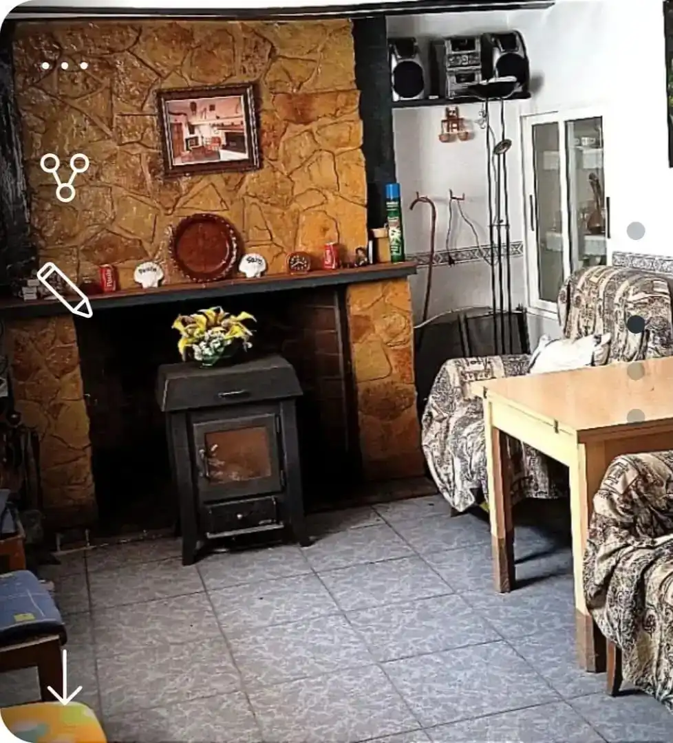 Sala d'estar de Casa adosada en venda en Alcadozo amb Traster, Moblat i Forn