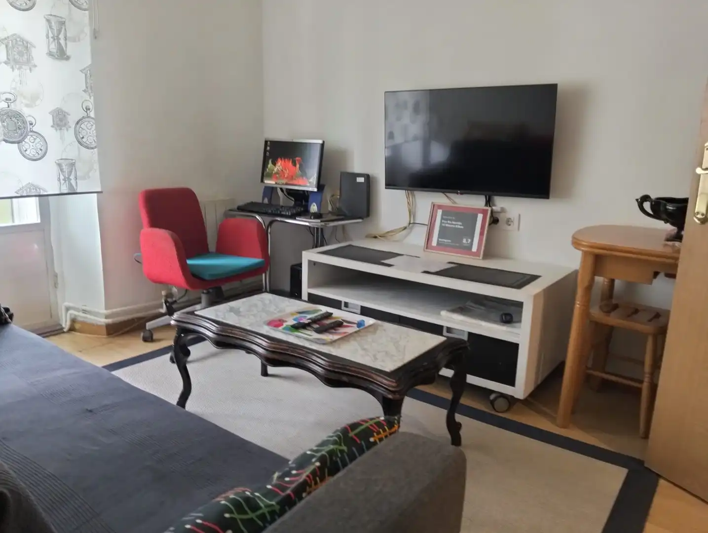 Wohnzimmer von Wohnung zum Verkauf in Ugao- Miraballes mit Klimaanlage, Heizung und Terrasse