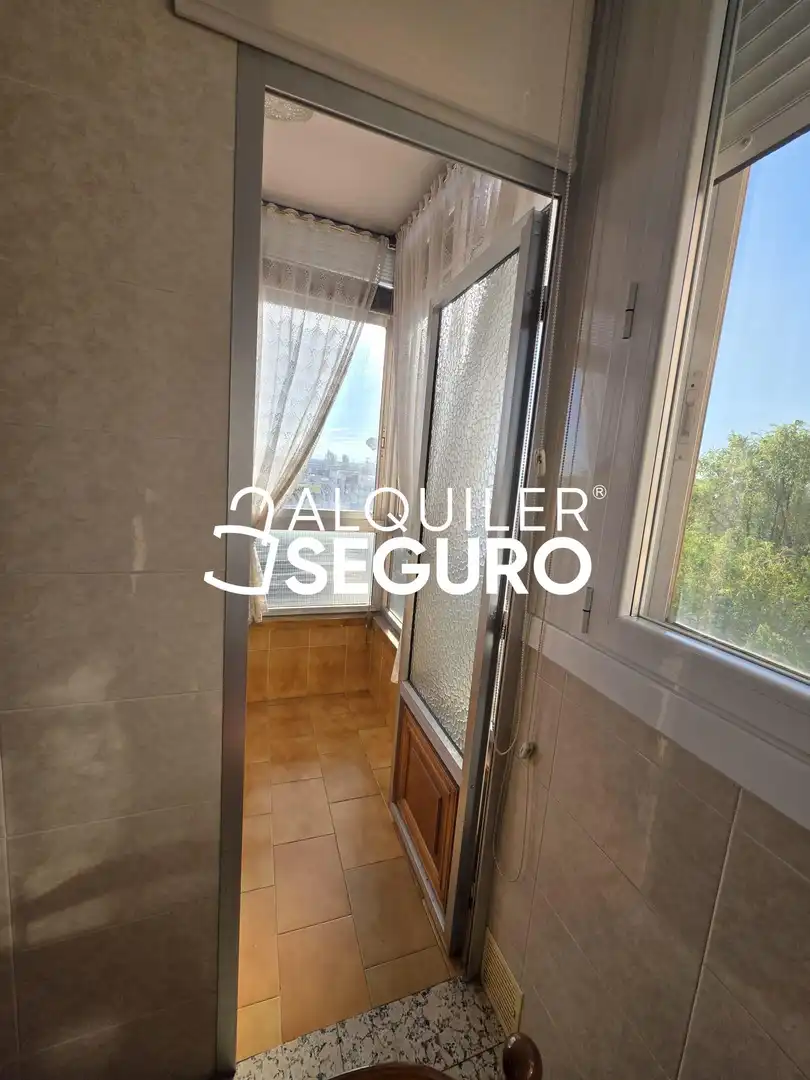 Bedroom of Flat for rent in Burgos  with Heating, Terrace and Furnished