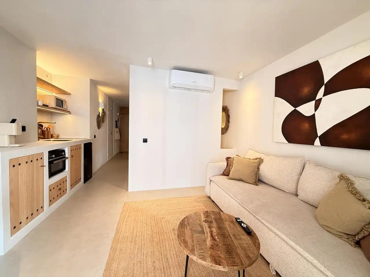 Sala d'estar de Pis de lloguer en Eivissa amb Aire condicionat, Calefacció i Terrassa