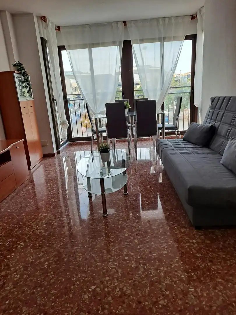 Sala de estar de Piso de alquiler en Valencia con Aire acondicionado, Calefacción y Amueblado