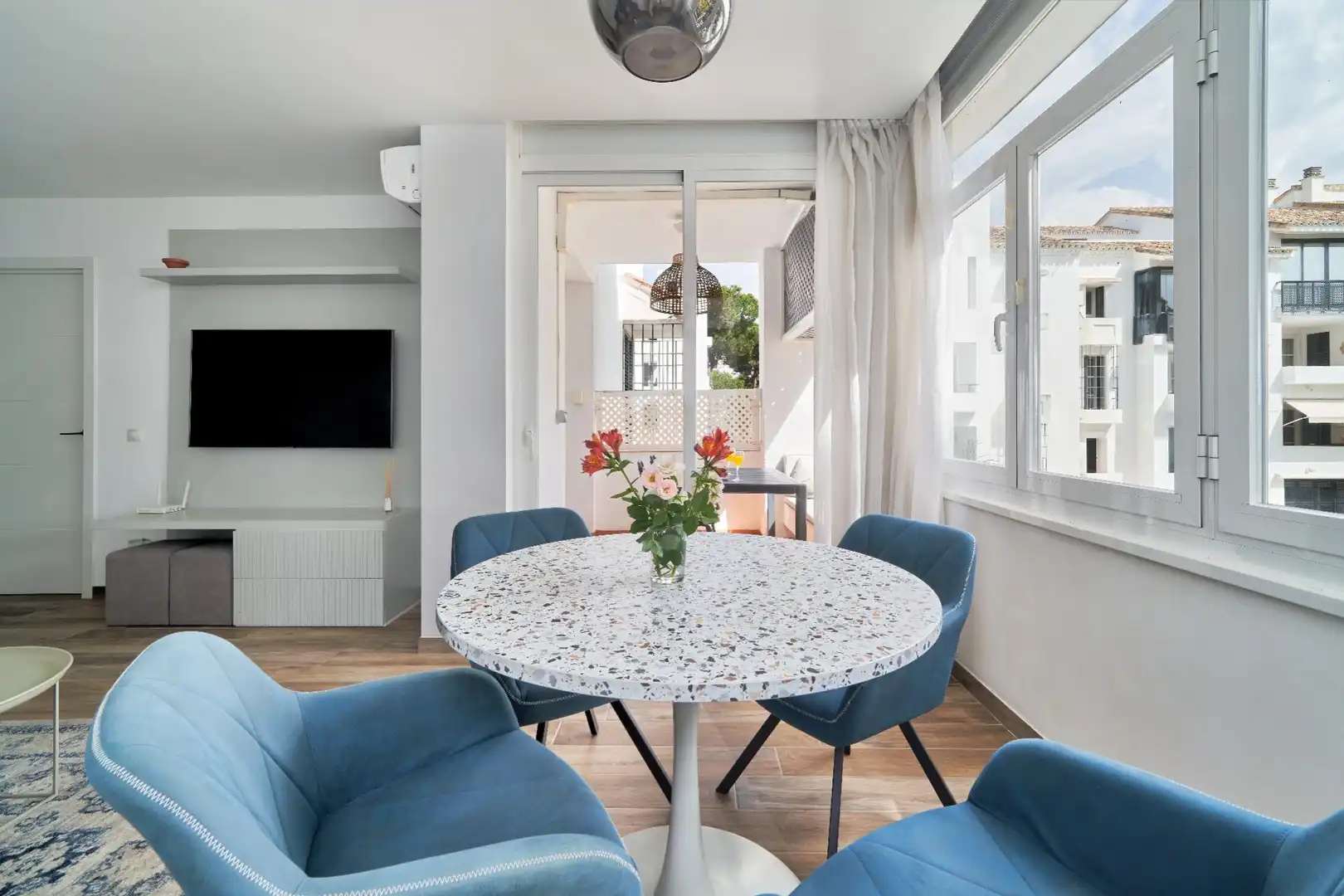 Comedor de Apartamento en venta en Marbella con Aire acondicionado, Jardín privado y Terraza